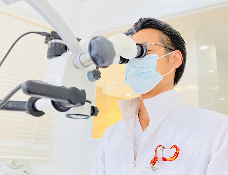 向ヶ丘遊園、登戸の歯医者、近藤歯科のマイクロスコープ